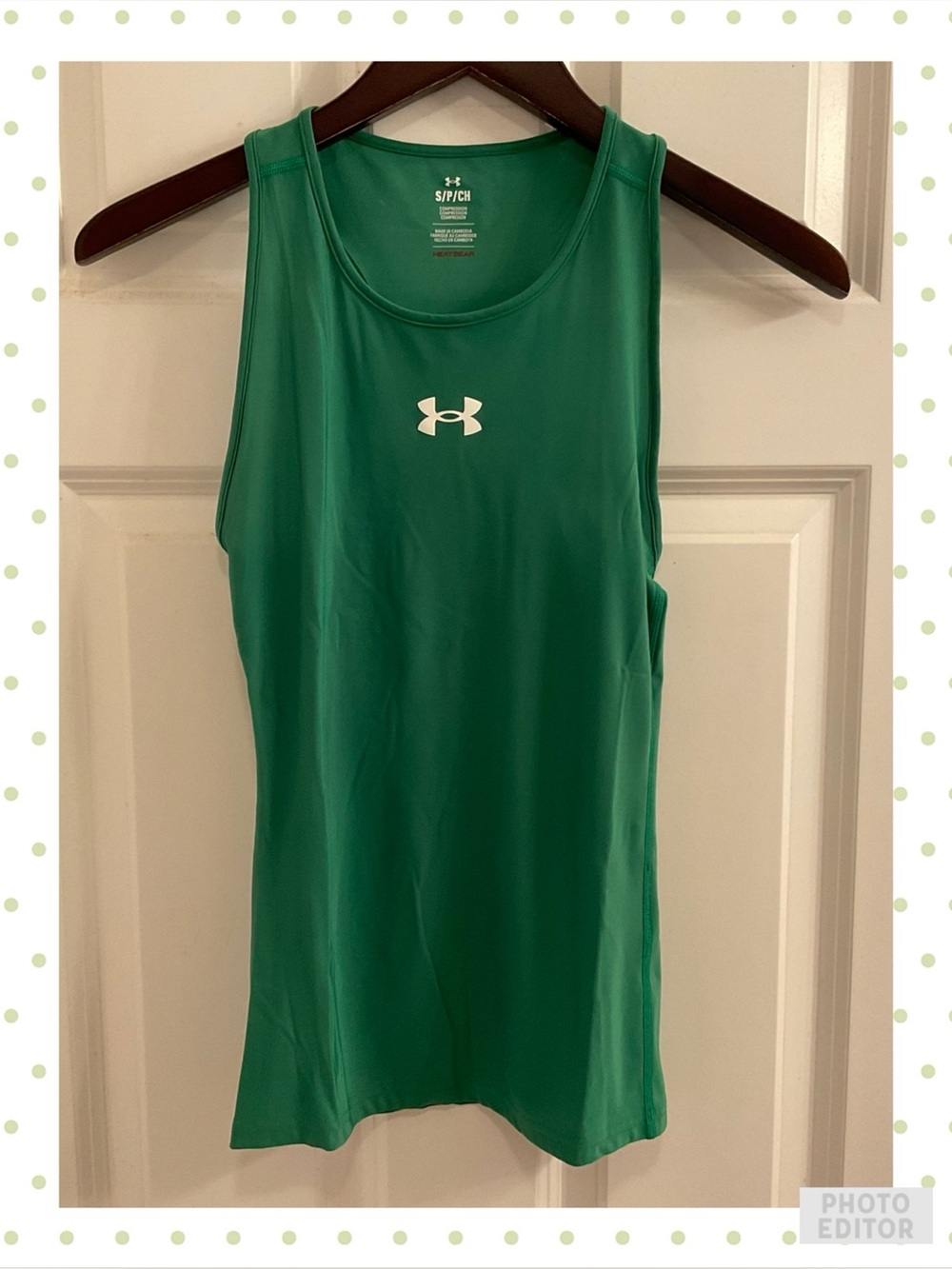 Under Armour HeatGear OG Compression Tank Top - NWT - Size XS - Green